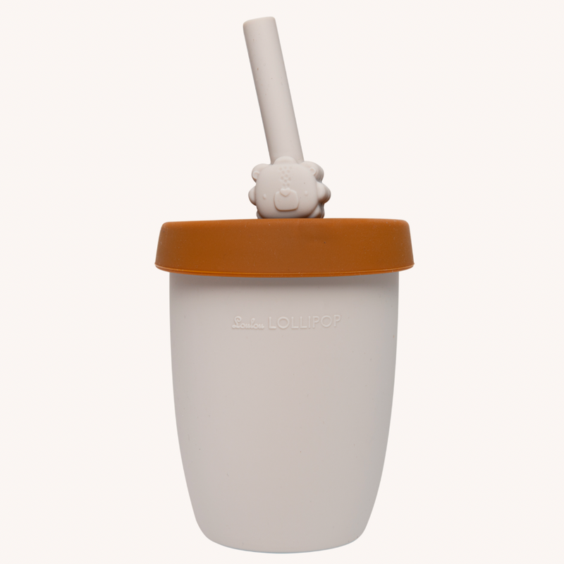 LouLou Lollipop | Kids Silicone Cup with Straw - Born To Be Wild - Plumme Box