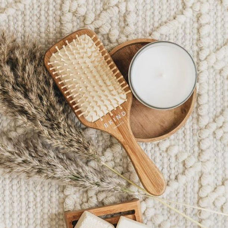 Brosse à cheveux en bambou