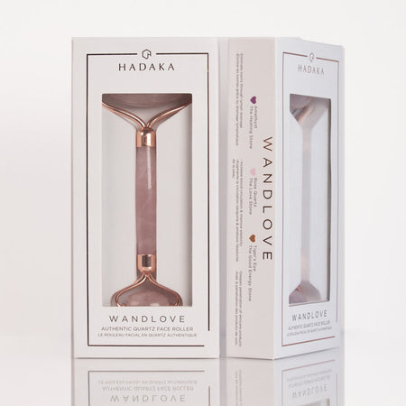 Rouleau facial WANDLOVE en quartz rose