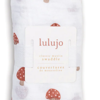 Lulujo | Swaddle Blanket Muslin Cotton LG - Plumme Box