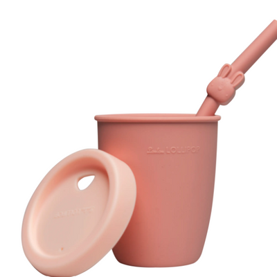 LouLou Lollipop | Kids Silicone Cup with Straw - Born To Be Wild - Plumme Box