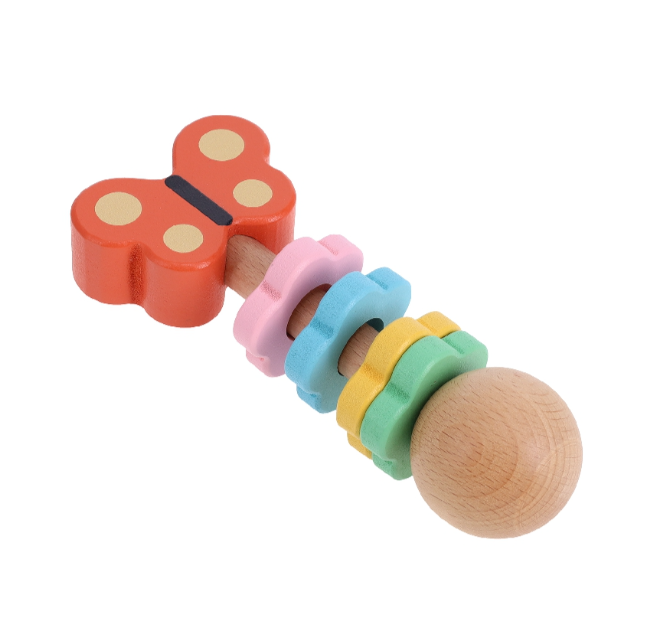 Petit Collage | Butterfly Wooden Shaker - Plumme Box