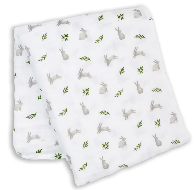 Lulujo | Swaddle Blanket Muslin Cotton LG - Plumme Box